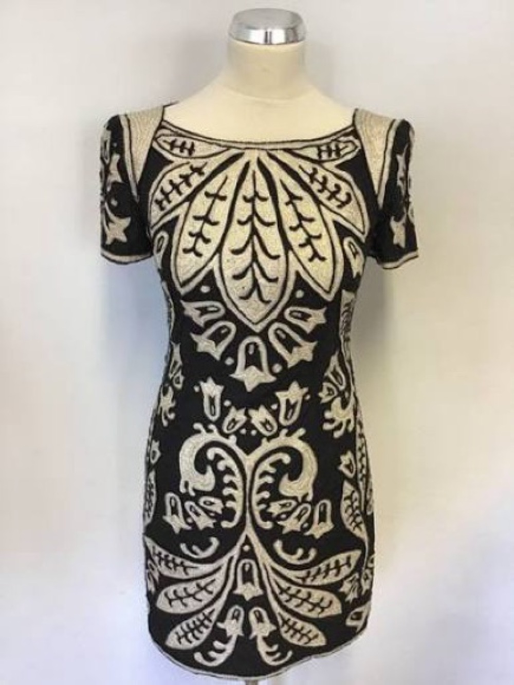 French Connection Beaded Cocktail Dress in original garment bag / size 4